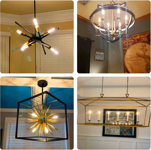 T10 Led Bulbs, 2W Dimmable Tubular Led Bulb,25 Watt Equivalent Edison Style Vintage LED Filament Light Bulb, E26 Long Tube Lamp, 2700K Woft Warm W...