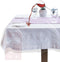 LAMINET Heavy-Duty Deluxe Crystal Clear Vinyl Tablecloth Protector 54" x 74" - Oblong...
