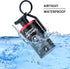 Portable Pill Box Aluminum Alloy Waterproof Small Pill Organizer EDC Pill Medicine Container Keychain Gadget for Outdoor Travel Camping (Red)...