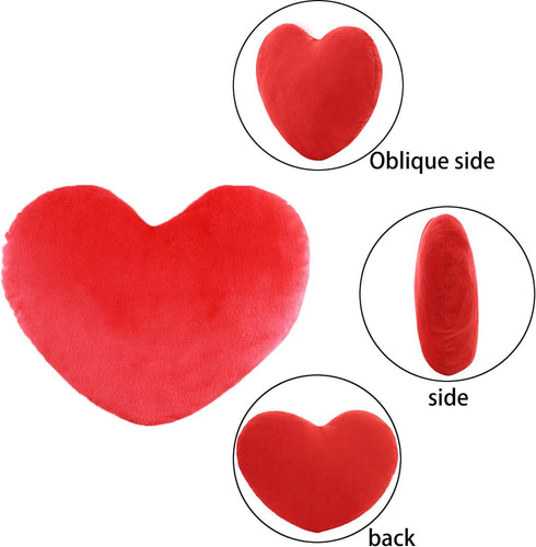 YINGGG Cute Plush Red Heart Pillow Love Pillow Cushion Toy Throw Pillows for Kids' Friends Fit for Living Heart Throw Decorative Pillows...