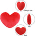 YINGGG Cute Plush Red Heart Pillow Love Pillow Cushion Toy Throw Pillows for Kids' Friends Fit for Living Heart Throw Decorative Pillows...