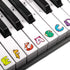 Keyboard Stickers,Kids Cartoon Cute Animals Piano Keyboard Letters Stickers Removable for 88, 76, 61, 49 Key Extra Large Piano Stickers for Kids...