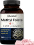 NatureBell L Methylfolate 15mg, 240 Veggie Capsules | 5-MTHF with Methyl B12 1,000mcg | High Potency Dual Action for Energy & Cognitive Support, A...