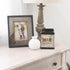 Elanze Designs Home Sweet Home Ceramic Glossy Black Interchangeable Photo Frame Candle Wax Oil Warmer...
