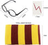 Novelty Scarf Wizard Glasses with Round Frame No Lenses 12 PCs Lightning Bolt Tattoos for Kids Christmas Birthday Party Cosplay Costume Accessorie...