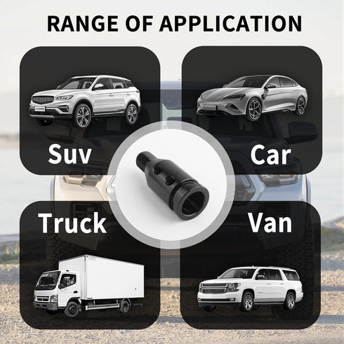 M12x1.25 Shift Knob Adapter with 4 Hoses,Automatic Shift Knob Adapter for Non-Threaded Manual Shifters,Car Interior Accessories Universal Shifter ...