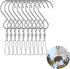 Wind Chime Hanger S Hooks, 10 Pcs 360 Degree Dual Spinning Windsock Chime Supplies Hanger Swivels Clip for Plant Hangers Outdoor, Hanging Basket, ...