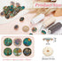 OLYCRAFT 24Pcs 6 Styles Alloy Enamel Shank Buttons Plant Theme Metal Blazer Buttons 20x8mm Flower Tree Vintage Shank Buttons Round Sewing Shank Bu...