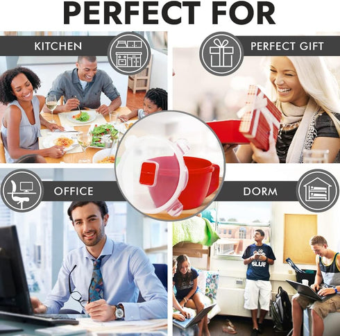 Rapid Soup Mug | Microwaveable Soup & Noodle Cooker | Enjoy Hot Soups Anytime | Ideal for Dorm, Small Kitchen, or Office | Dishwasher-Safe, Microw...