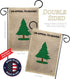 Breeze Decor Pine Tree Garden Americana US Historic July Memorial Veteran Independence United State American House Decoration Banner Small Yard Gi...