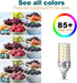 E12 LED Bulb 10W LED Corn Light Bulb 100W Equivalent 4000K Natural White 1000LM Non-dimmable Ceiling Fan LED Corn Bulb Indoor Home Corn Lights Pac...