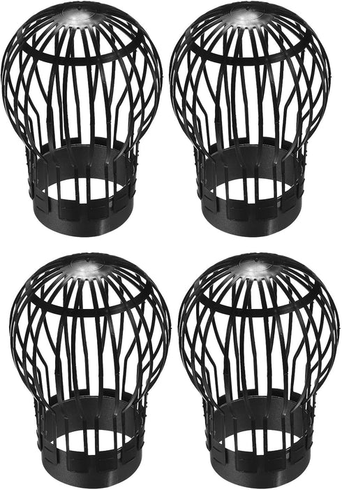 uxcell Gutter Guard, 5 Inch Down Pipe Gutter Balloon Guard Filter Strainer for Leaves Roof Screen, Pack of 4...