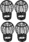 uxcell Gutter Guard, 5 Inch Down Pipe Gutter Balloon Guard Filter Strainer for Leaves Roof Screen, Pack of 4...