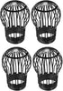 uxcell Gutter Guard, 5 Inch Down Pipe Gutter Balloon Guard Filter Strainer for Leaves Roof Screen, Pack of 4...