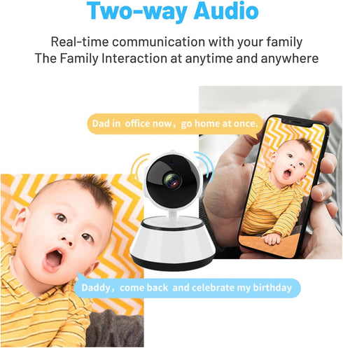 Indoor Surveillance Camera, 24/7 Alert V380 PRO Camera for Baby, Night, Secure Local & Cloud Storage, 2 Way Talk, APP, 5X Digital Zoom...