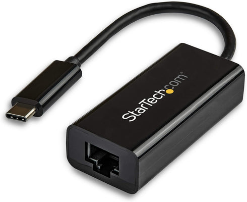 StarTech.com USB-C to Gigabit Ethernet Adapter, Thunderbolt 3 /4 Compatible, RJ45 LAN Network Converter, Windows & Mac...