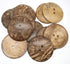YICBOR 30pcs 50mm 2-Hole Big Natural Coconut Buttons Round Sewing Brown Overcoat Buttons...