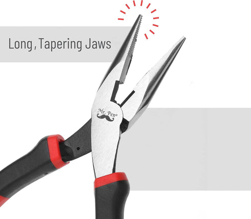 Mr. Pen- Needle Nose Pliers, 6 Inch, Long Nose Pliers, Needle Nose Pliers Tool, Pliers Needle Nose, Long Nose Pliers with Cutter, Wire Wrapping, C...