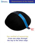 Hand Made 100% Cotton DMC Hand Knitted Kippah Hat from Israel, Hats for Men, Yarmulke Hat, Kippah for Men and Kids (Black, 21cm-8.3inch-Flat)...