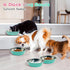 Stainless Steel Dog Bowls Pack of 4 4 Cup Metal Pet Dish Set for Food & Water Anti-Slip Easy to Clean 7 Inch Diameter 1.96 Inch Tall for Cats Pupp...