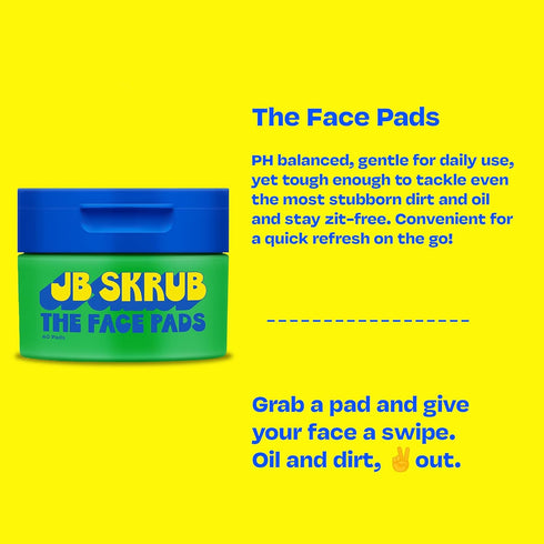 The Face Pads - Kids, Tween Boys & Teens Acne Cleansing Pads for Cool Confidence - Say Goodbye to Greasy Skin and Hello to Freshness - 40 Acne Wip...