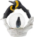 Elanze Designs Yellow Neck Penguin Family Magical Whimsical Tabletop Dresser Nightstand Figurine Miniature 45MM Sturdy Polyresin Glitter Water Sno...