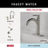 DELTA FAUCET NIC46-DN Nicoli Wall Mount Square Closed Towel Ring Bath Hardware Accessory in Brushed Nickel...