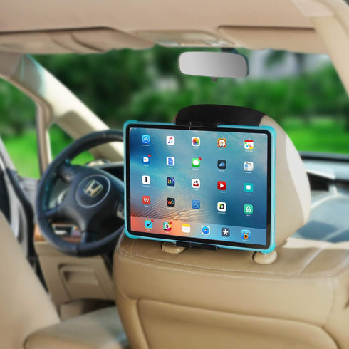 Car Headrest Mount Holder for Tablets and Phones with 5-10.5Inch Screens -Compatible with iPhone iPad Air Mini, Galaxy, Switch 2...