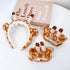 4Pcs Makeup Headband with Absorbent Wristband Cute Giraffe Skincare Hair Bands Makeup Spa Face Wash Headband...