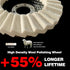 5 Pack Felt Flap Disc Abrasives 4-1/2" x 7/8" Arbor, Wool Polishing Wheel Disc Buffing Wheel for Angle Grinder...