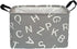 Rectangular Storage Bin Shelf Basket Canvas Fabric Toy Box,Waterproof Coating Nursery Hamper with Handles,Gift Basket for Home,Office,Clothes,Book...