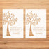 2 Pieces Family Tree Stencil Tree of Life Stencil Reusable Flower Bird Stencil DIY Decorative Stencil Template for Painting on Walls Furniture Til...