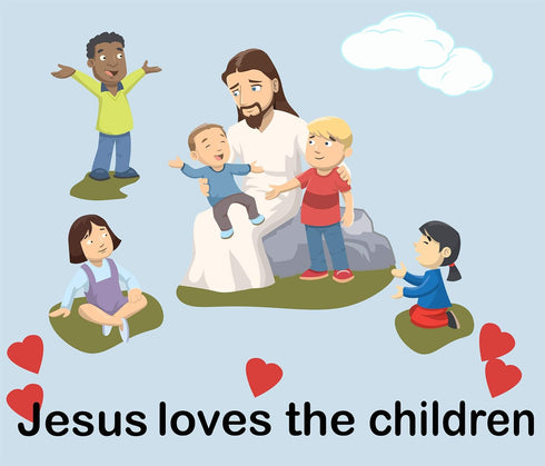 Kids Wall Decals for Church Classroom Decoration Nursery Wall Art Decor Stickers Christian Bible Verse Kids Ministry Room Vinyl Peel n Stick (Jesu...