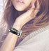 fastgo Bracelet Band Leather Compatible with Apple Watch 44mm 45mm 42mm 49mm Women, Dressy Fancy Elastic Beaded Jewelry Strap for Iwatch SE & Seri...