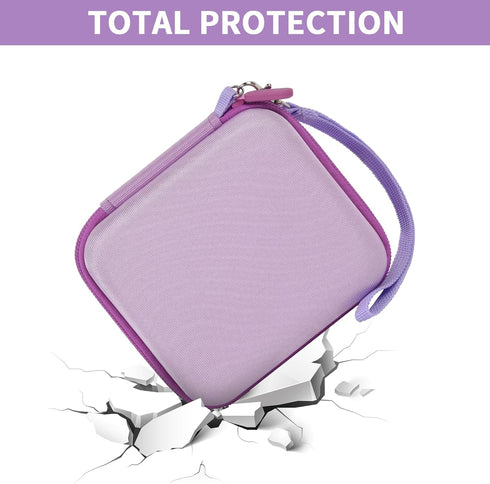 PAIYULE Kids Camera Case for Instant Cameras - Storage Holder Bag Compatible with Digital Video Cameras for Girls and Toddlers - Purple...