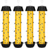 Fly Traps for Indoor Outdoor Hanging Fly Stick Sticky Mosquito Trap Fruit Fly Stick Trap Home Insect Fly Sticky Trap, 10 x 2.5 Inches (Yellow,4 Pc...