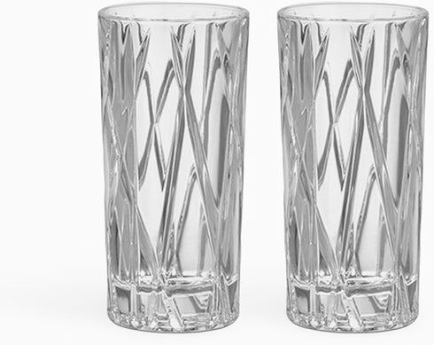 Orrefors City Shot Glasses with Heavy Base (Set of 2) - 1.7 Fl. Oz., Asymmetric Design - Crystal, Glassware for Spirits & Shots, Serving Tequila, ...