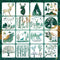 Forest Deer Stencils for Painting on Wood,16 Pcs Forest Mountain Tree Moon Animal Spray Paint Stencil for Wood Buring,Drawing Stencils for Crafts ...