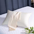 100% Mulberry Silk Pillowcase Set of 2 for Hair and Skin,with Hidden Zipper,Both Sides 19 Momme 600 Thread Count Natural Silk Pillow Cover,Soft Br...