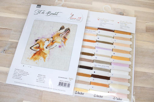 Lucas Cross Stitch Kit Foxes...
