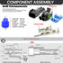 3-PACK (2-PIN) 30Amp Metri-Pack Waterproof Connector Terminals and Seals 12-10awg...