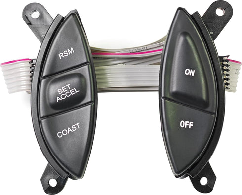 Steering Wheel Cruise Control Switch Button kit SW-5928 Compatible with Ford F150 Ranger Explorer Mercury Mountaineer Mazda B3000 Replaces F87Z-9C...