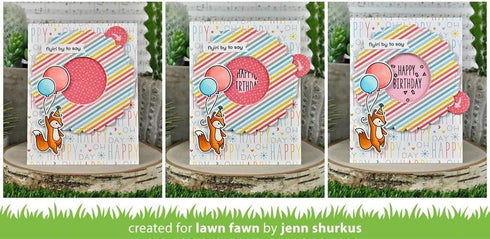 LAWN FAWN Magic Iris Scalloped Add-On Lawn Cuts Custom Craft Die...