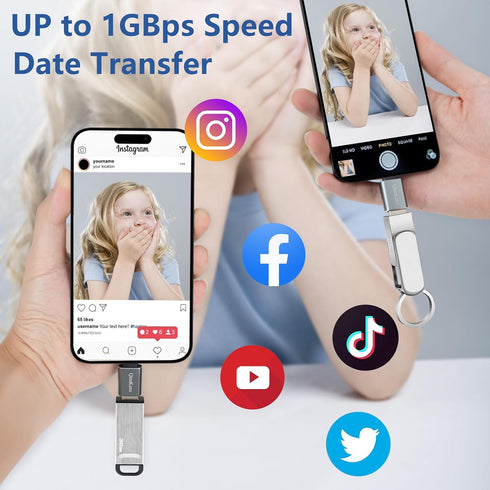 (4-Pack) 2 * Type C Female to A Male Charger Converter & 2 * USB C Male to USB Female OTG Adapter, for iPhone 12, 13, 14, 15, Apple, AirPods, iPad...
