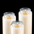 Tribello 6 Day Candles, 6 Pack | 6” White Pillar Candles for Memorial, Religious Ceremony, Party Decor, Emergency Survival | Unscented Slow Burnin...