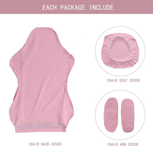 SARAFLORA Gaming Chair Covers Stretch Washable Computer Chair Slipcovers for Armchair, Swivel Chair, Gaming Chair,Computer boss Chair (Pink, X-Lar...