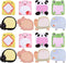 16 Pieces Cute Sticky Notes Cartoon Animal Sticky Notes Kawaii Self Sticky Memo Pads Notes for Kids Students Home School Office Easter Bunny Gifts...