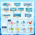 Whaline 26Pcs Ocean Bulletin Board Decoration Set Under The Sea Theme Motivational Poster Marine Animals Cutouts for Back to School Home Classroom...