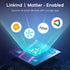 Linkind Matter Smart RGBTW Bulb, BR30 Smart Light Bulbs, LED Color Changing Light Bulbs, E26 Flood Light Bulbs 650LM 60W Recessed Smart Bulbs work...
