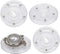 TamBee 4PCS 3Inch Acrylic Lazy Susan Turntable Organizer Revolving Display Base White Acrylic for Spice Rack Table Cake Kitchen Pantry Decorating...